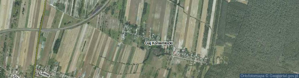 Zdjęcie satelitarne Gaj Koniemłocki ul.